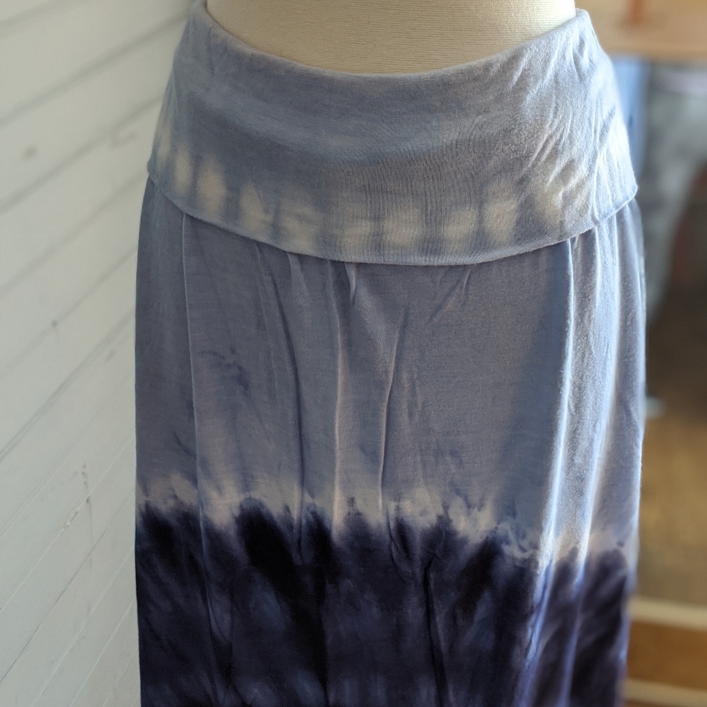Tie Dye Skirt with Fold Over Top